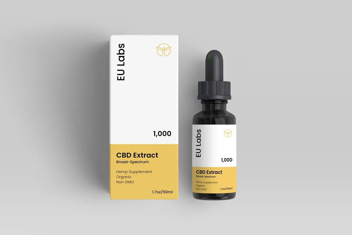 50ml bottle of CBD Oil 1000mg broad-spectrum, THC removed, MCT carrier — CBD Oil Geelong